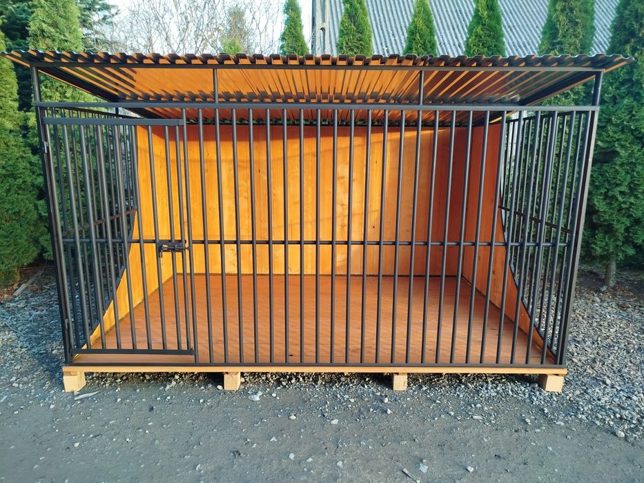 Kojec dla psa 3x2 czarny wzmacniany