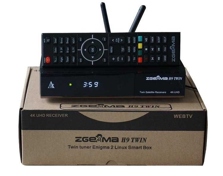 Zgemma H9 Twin V.2 4K 2xDVB-S2X IPTV ENIGMA2 CCcam Oscam WI-FI GWR-14D
