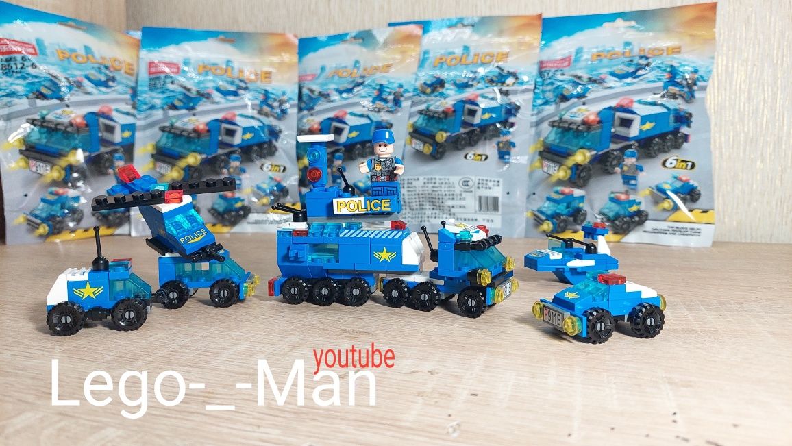 Полiцiя Lego POLICE 6in1 Лего полиция 6в1 Лего сити Lego city