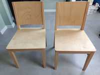 Krzesło drewniane dwie sztuki zapraszam