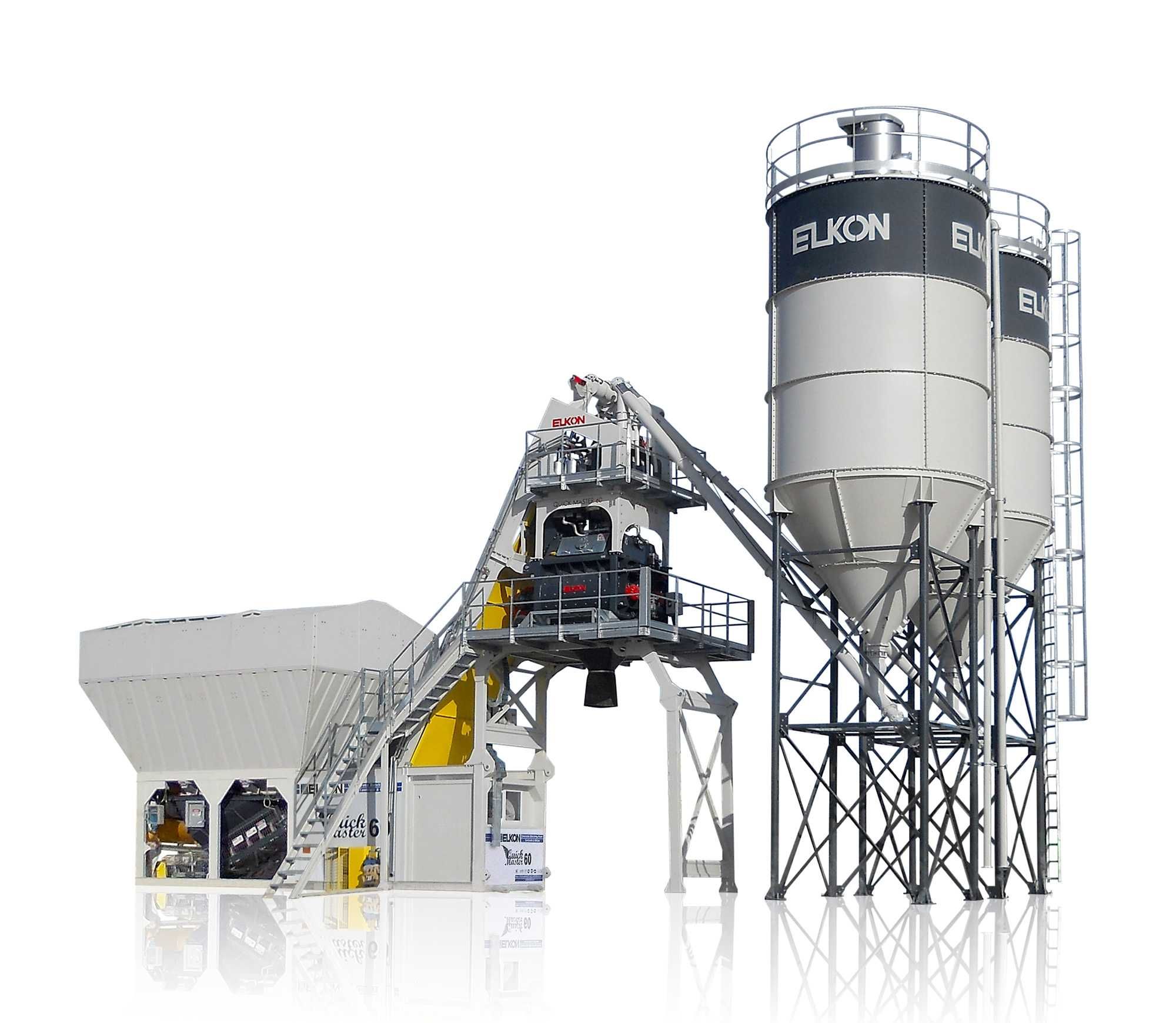 Mobilny węzeł betoniarski ELKON Quick Master-60 1m3 skip+dostawa