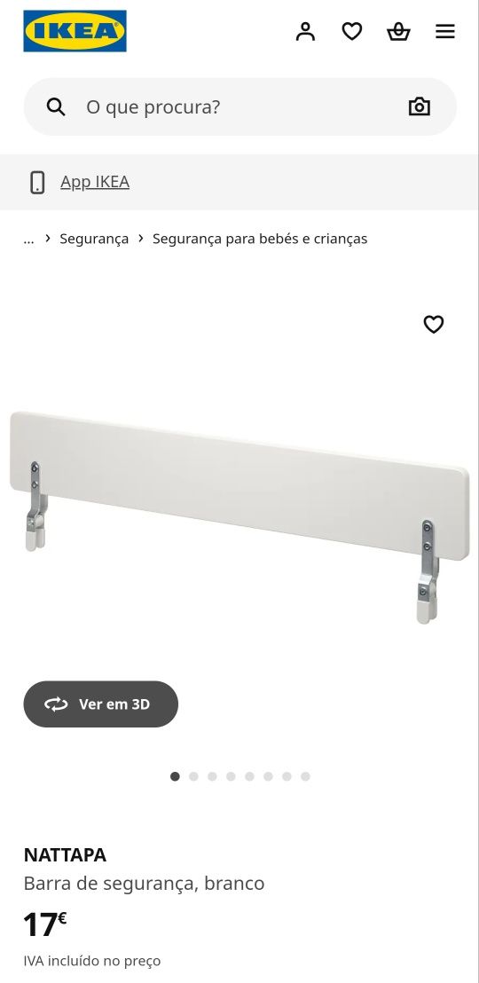 Berço + Colchão + Barra protetora + Roupas de Cama