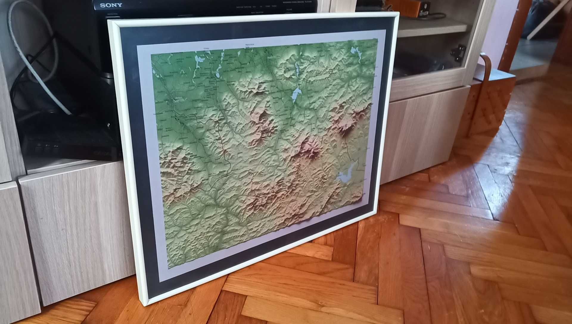 Mapy plastyczne gór polskich i innych obszarów