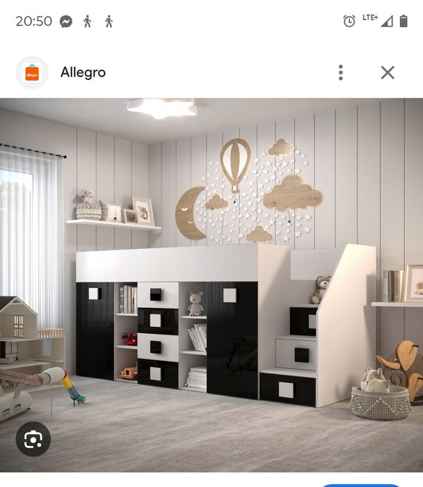 Łozka piętrowe antresola z biurkiem
