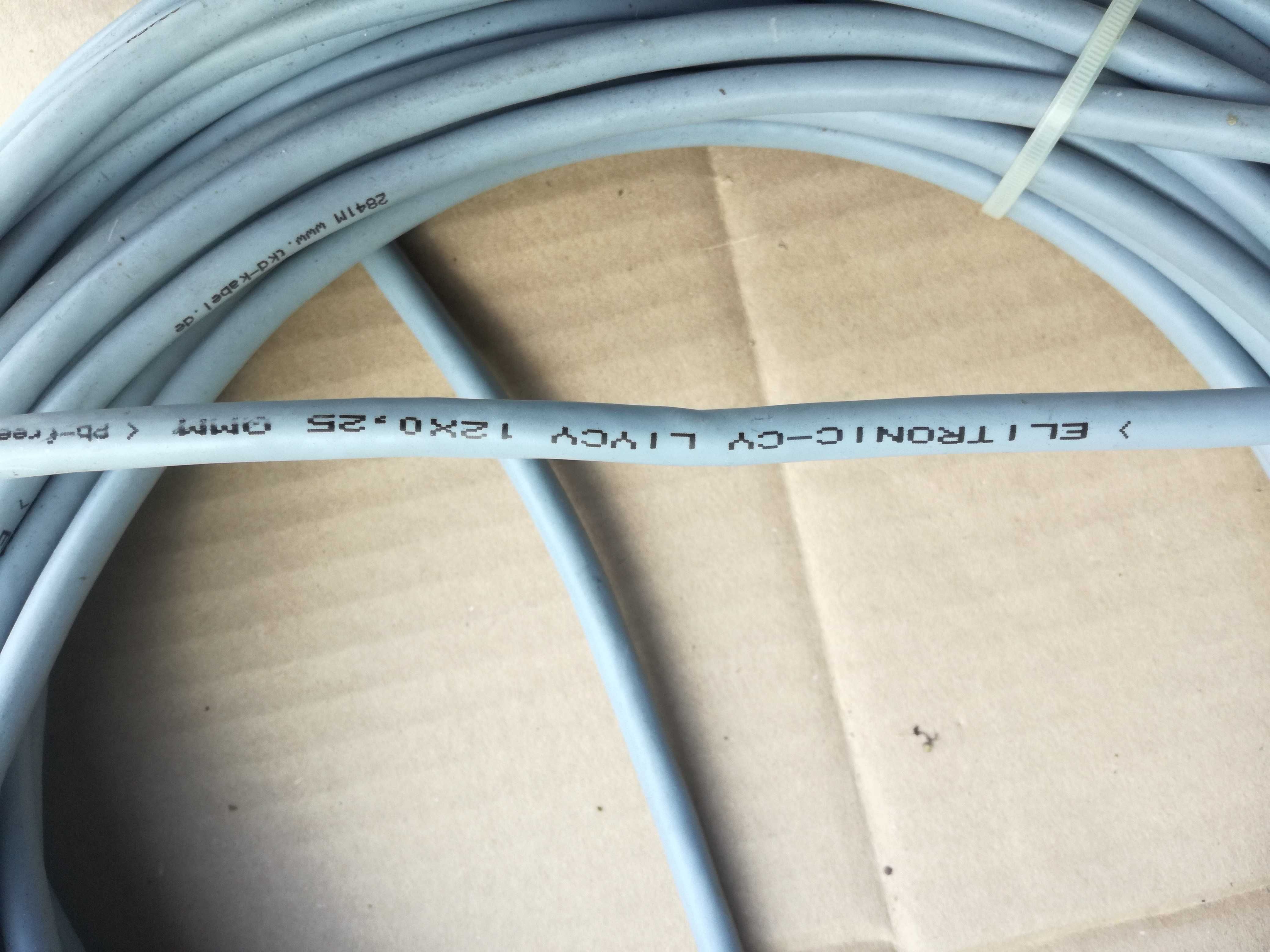 Przewód kabel sterowniczy Liycy 12x0,25mm2 z ekranem.