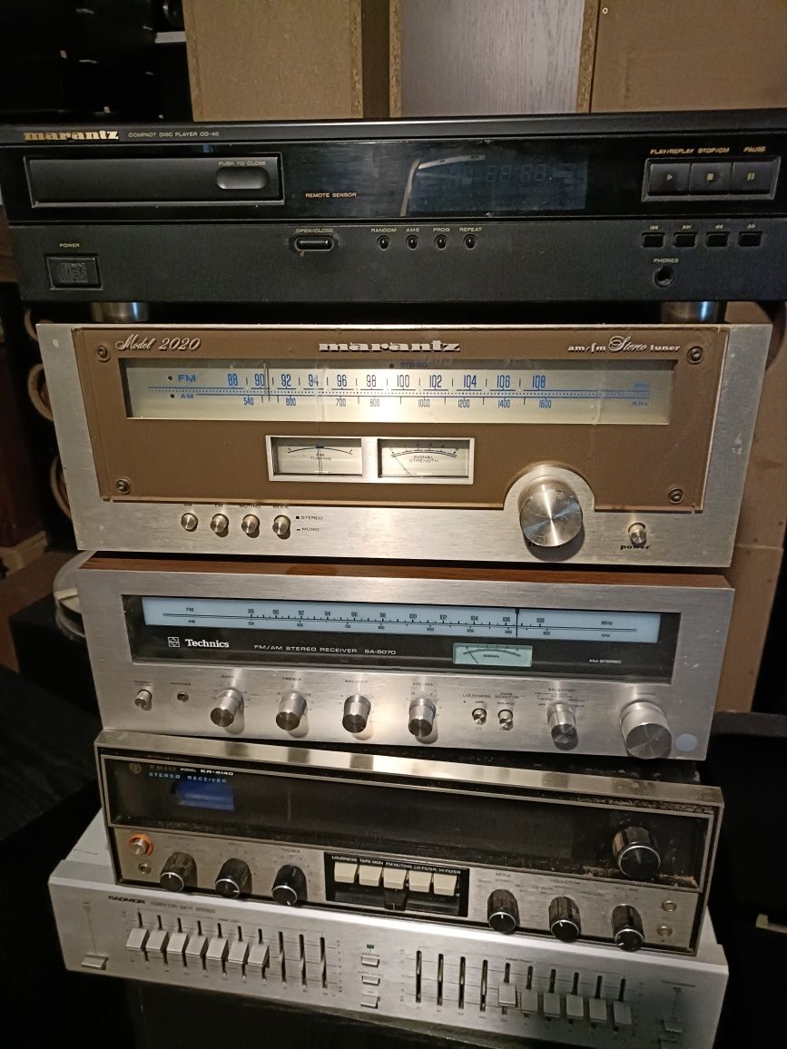 Wzmacniacze, CD, gramofon, tuner