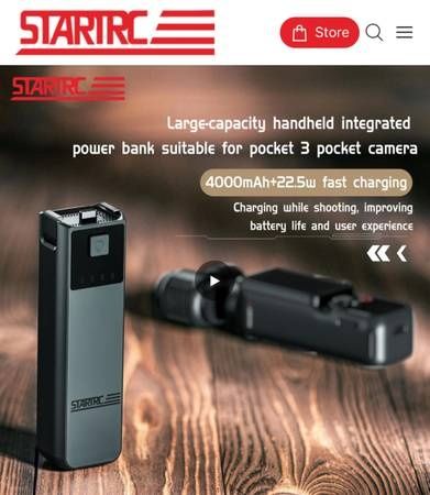 Powerbank Dji osmo pocket 3 uchwyt batetia