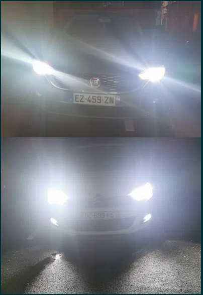 Żarówki LED Samochodowe Nowe H8/H9/H11 Komplet Mocne Białe 2szt.