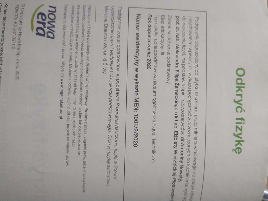 Odkryć fizykę 2 nowa era