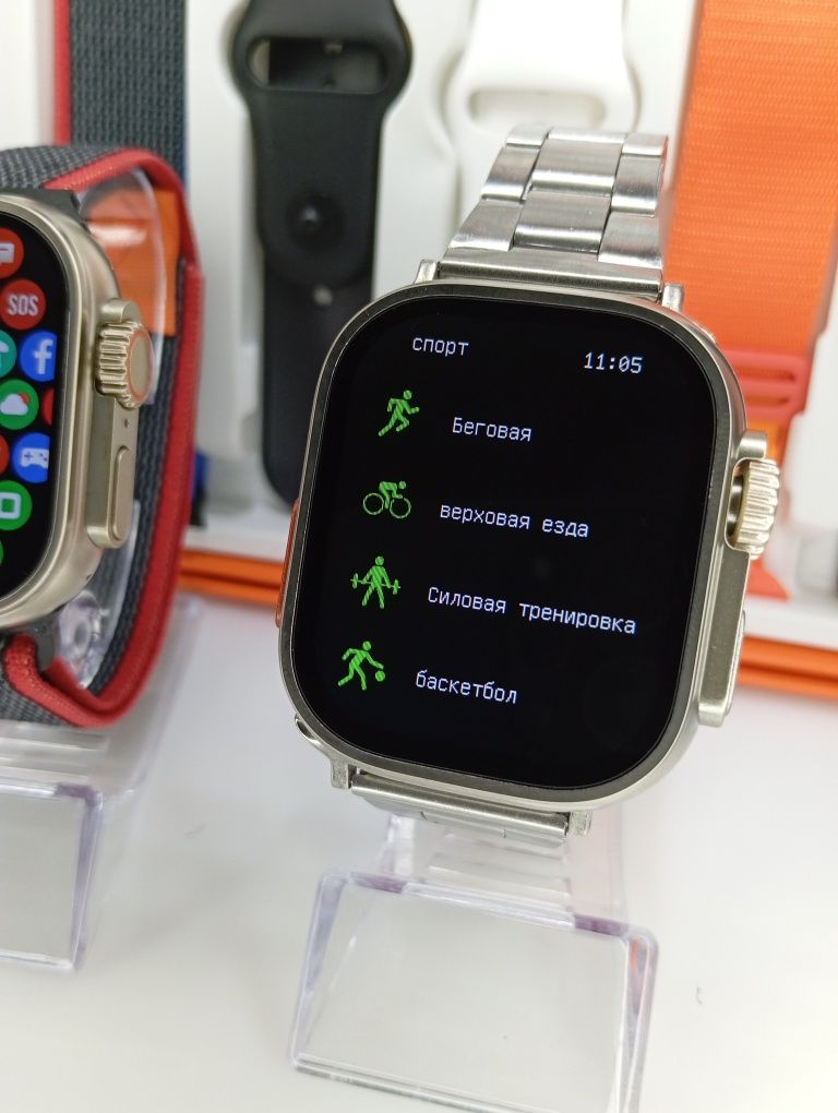 ‼️NEW‼️Smart Watch набір з 7-ма ремінцями смарт часы на ПОДАРОК!!‼️