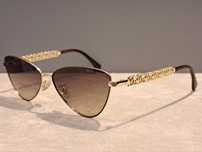 DOLCE&GABBANA złote nowe damskie okulary przeciwsłoneczne filtr UV 400