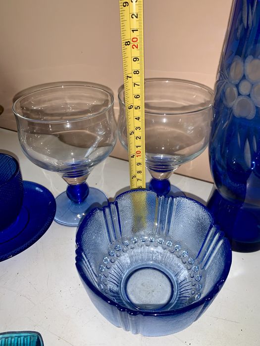 Ваза сухарница  креманки селедочница чашки кобальт