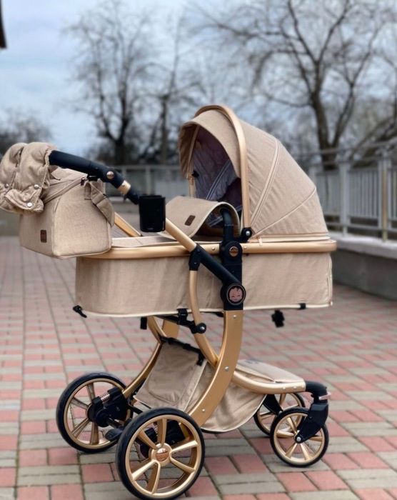 Коляска трансформер 3в1 Pote Aimile rose gold