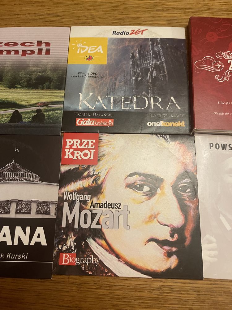 Filmy na DVD x 6 płyt Mozart Powstanie warszawskie katedra trzech kump