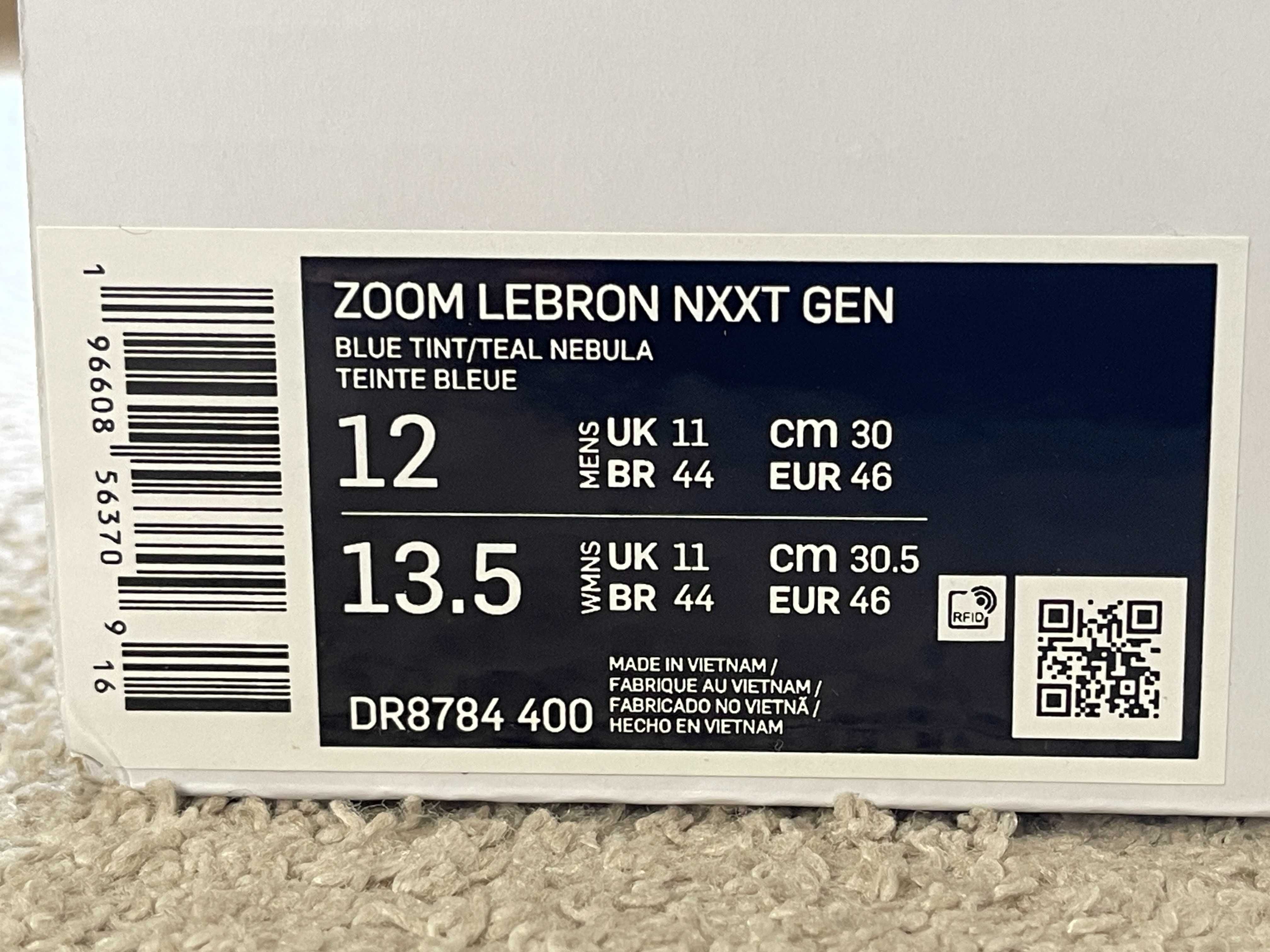 Nike LeBron NXXT Gen “Blue Tint”, rozmiar EUR 46