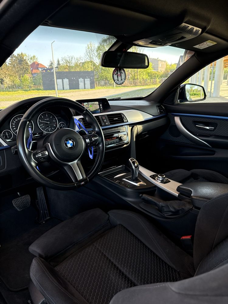 Bmw 4 F32 M-Pakiet,Niebieska Estoril Blue,Coupe,automat,Alcantara