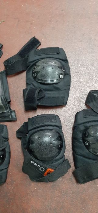 Proteções OXELO joelhos cotovelos e mãos