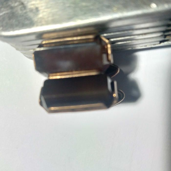 Запонки срібло 875 з позолотой