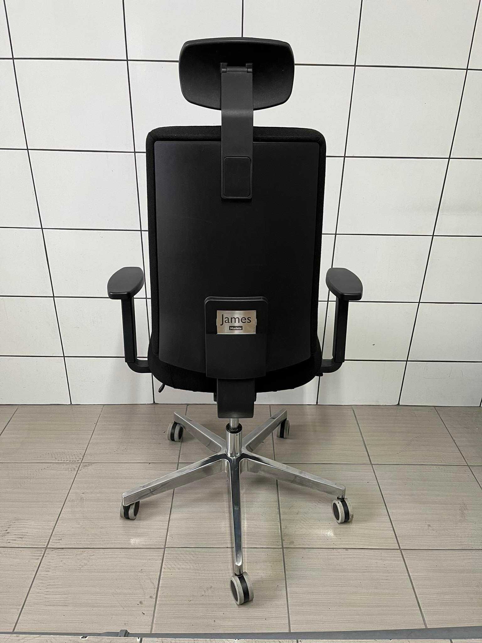 Fotel biurowy krzesło obrotowe Martela James zagłówek