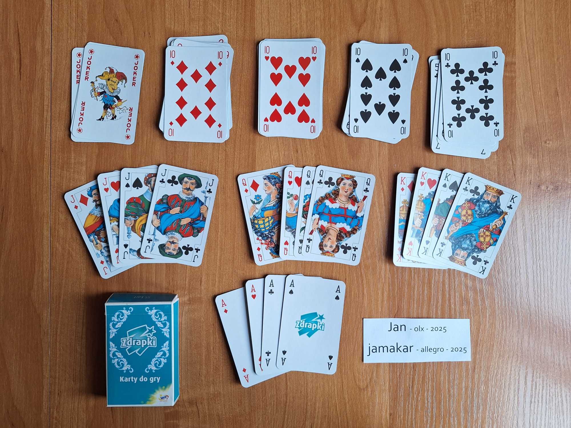 Karty do gry - Zdrapka