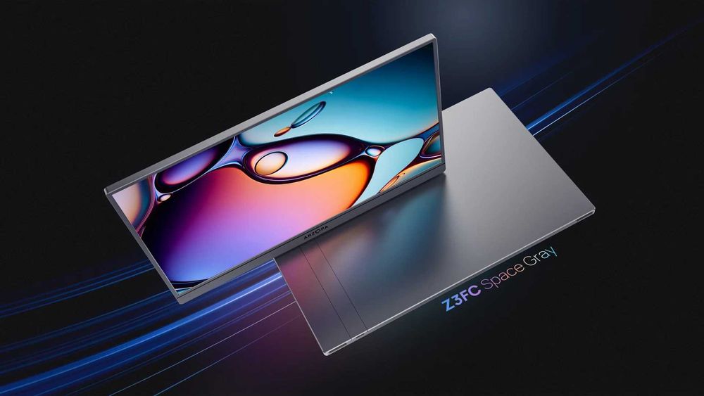 Портативний ігровий монітор ARZOPA Z3FC 16.1" Grey QHD 180Hz + чохол
