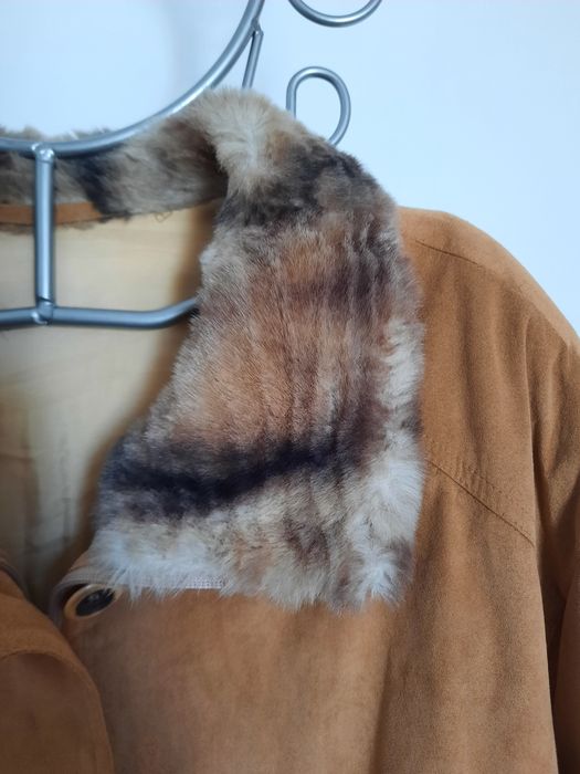 Parka com gola pêlo sintético