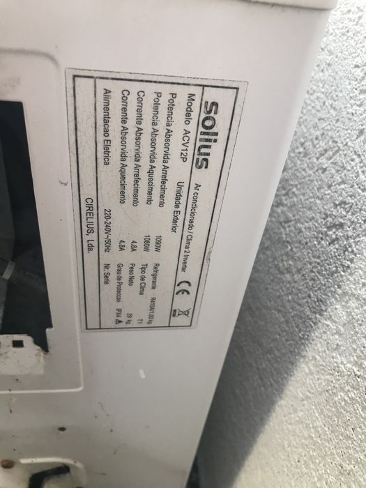 Ar condicionado com avaria