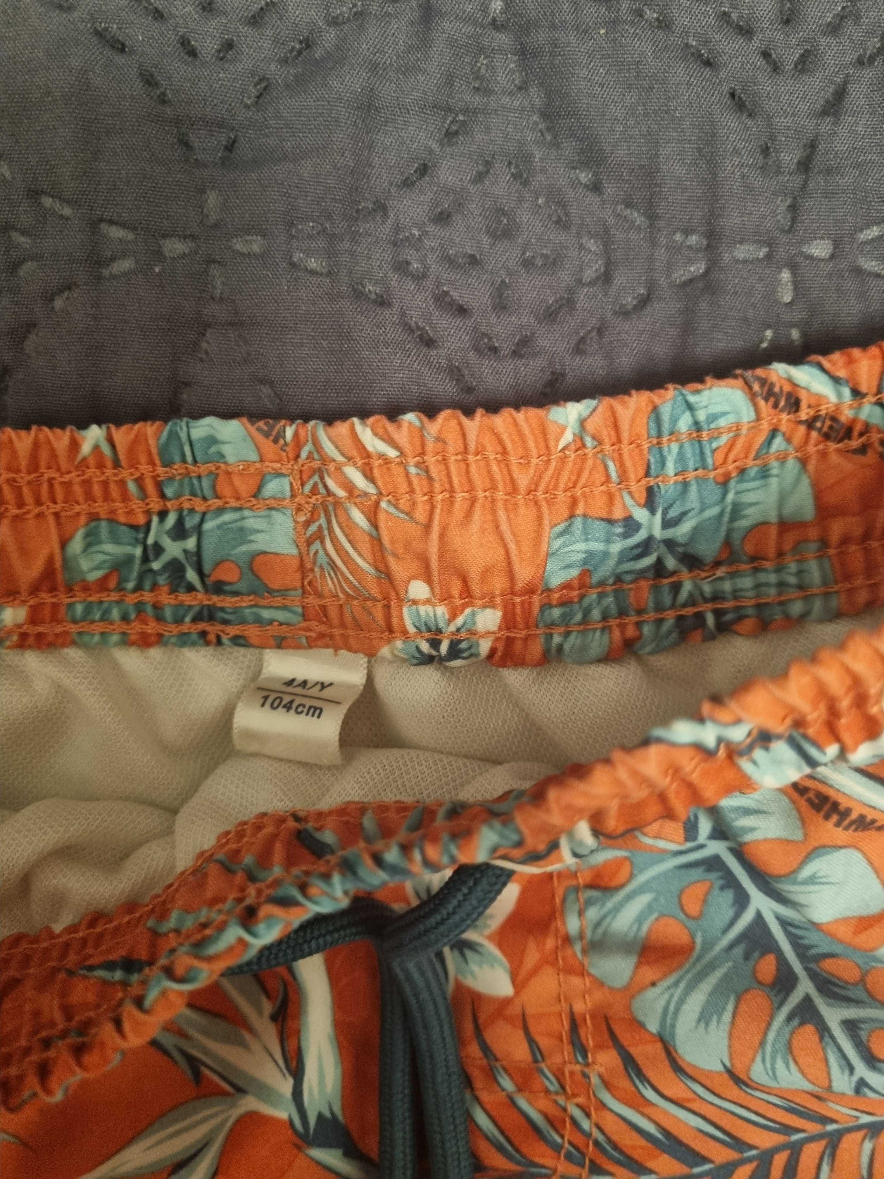 Szorty kąpielowe, spodenki 98, 104, 3 sztuki