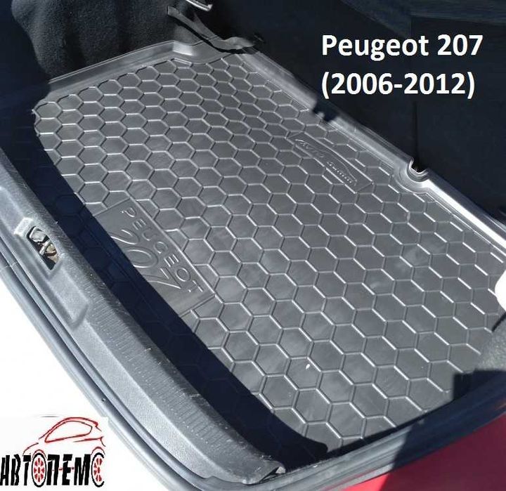 Коврик в багажник Peugeot пежо 108 2008  206 207 208 3008  301 307 308