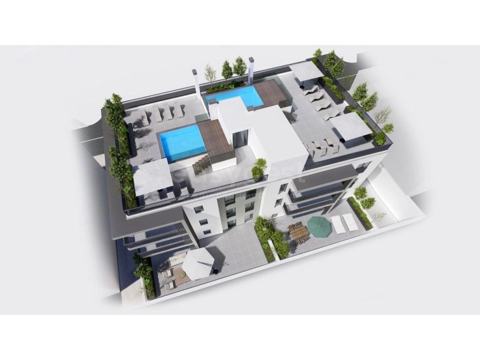Apartamento T3 com piscina na cobertura e vista mar - Edifício ALTI...
