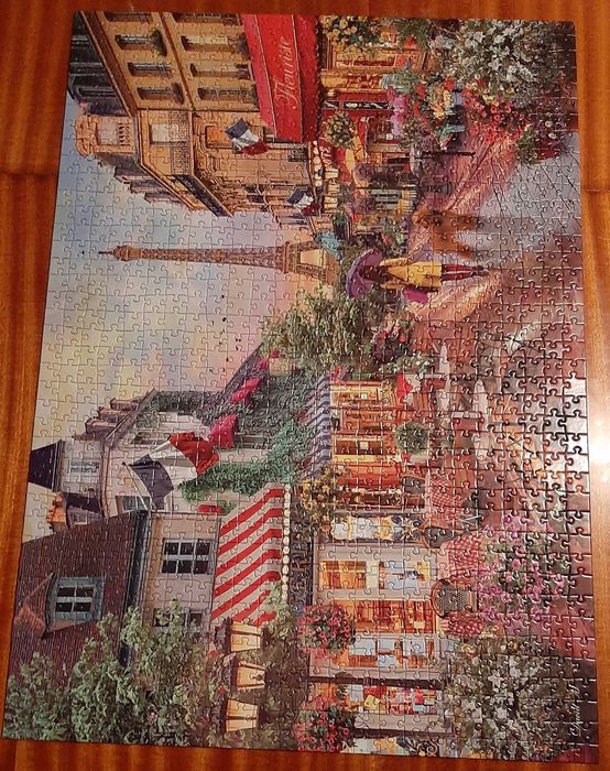 Unikatowe puzzle 1000 WHSmith - Paryż - Postcard from Paris