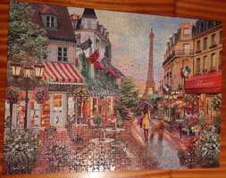 Unikatowe puzzle 1000 WHSmith - Paryż - Postcard from Paris