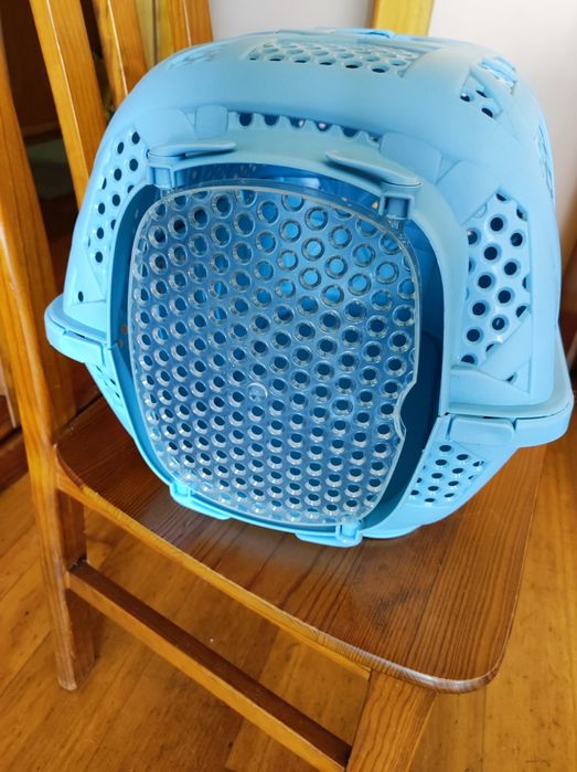 Transportadora para Gato ou Cão Pequeno Azul