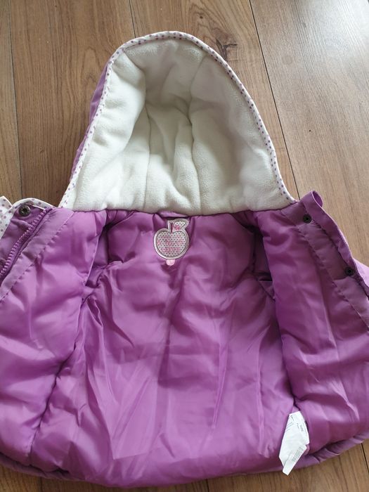 Kurtka zimowa/ płaszczyk dla dziewczynki r.68