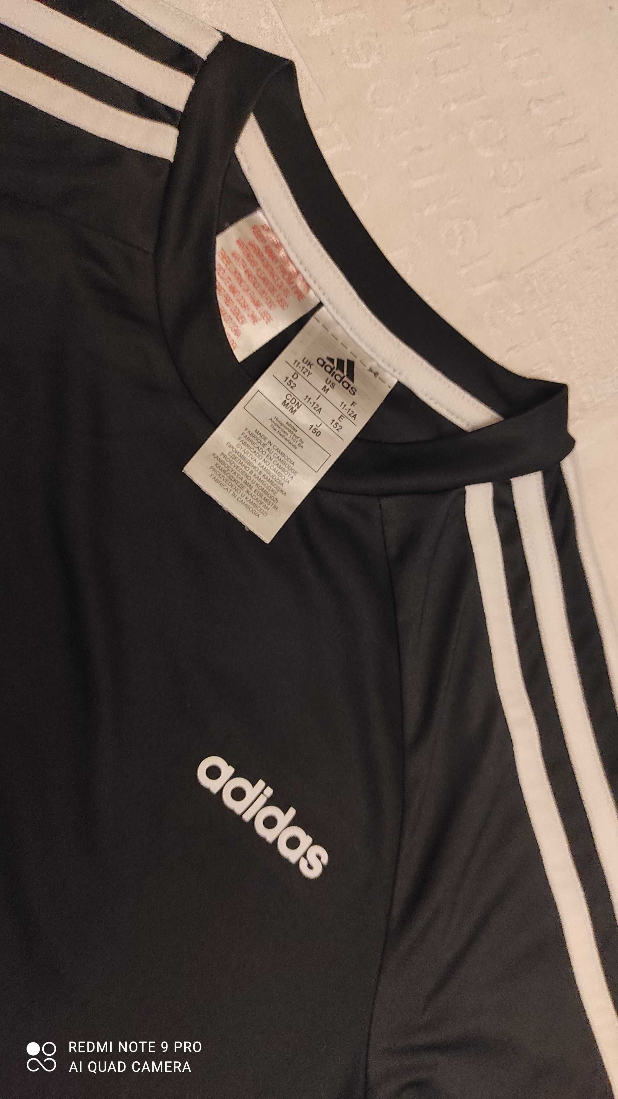 Футболка+ шорты Adidas 11-12 л, оригинал, спортивная форма р. 146-152