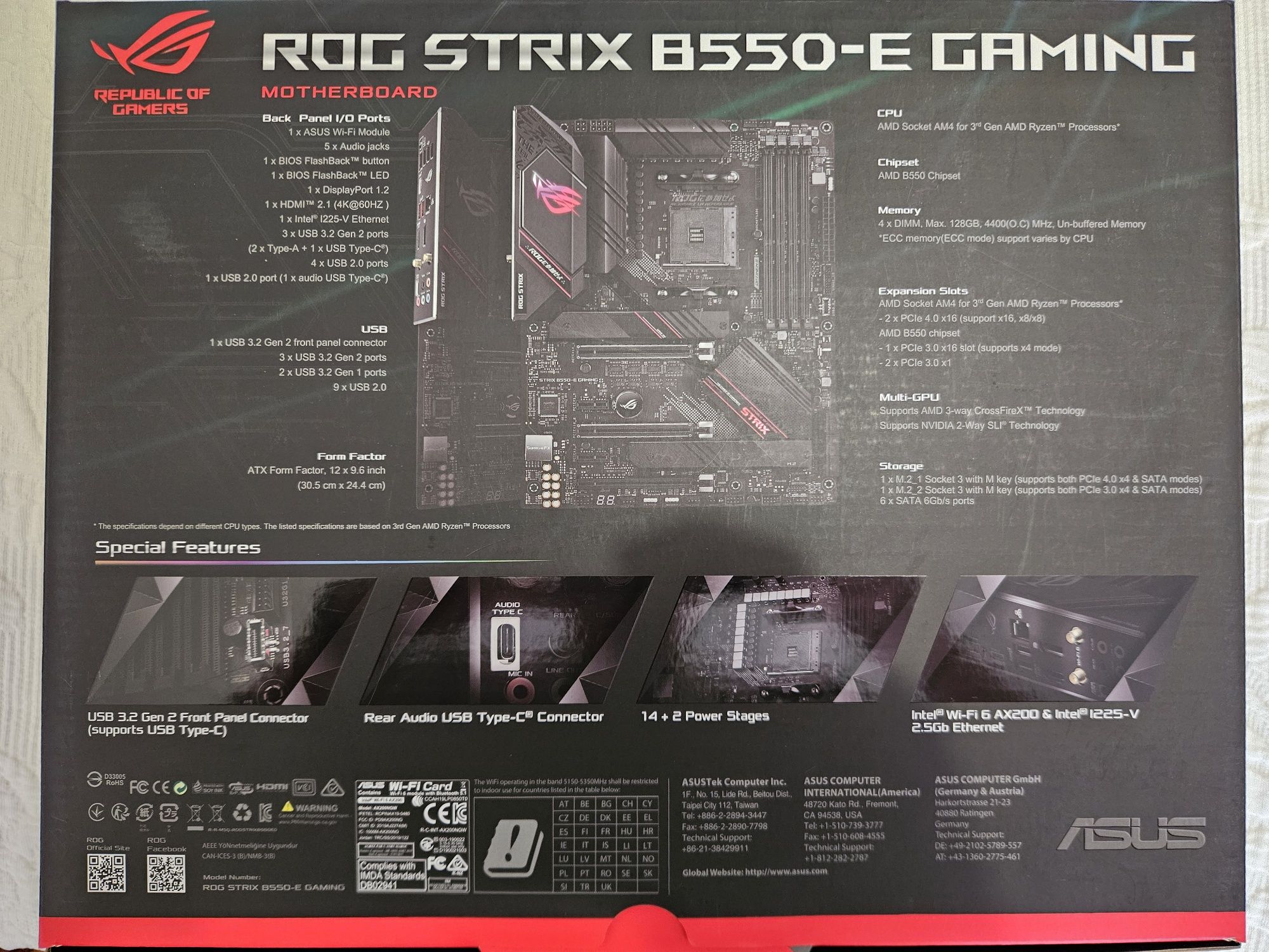 Asus Rog Strix B550 e-gaming AM4
