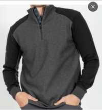 Męska kurtka pulowerowa Nike Dri-FIT szaro-czarna XL z wełną