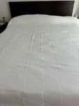 Manta cama de casal - Branca - Efeito Canelado - 230x260cm - Nova!