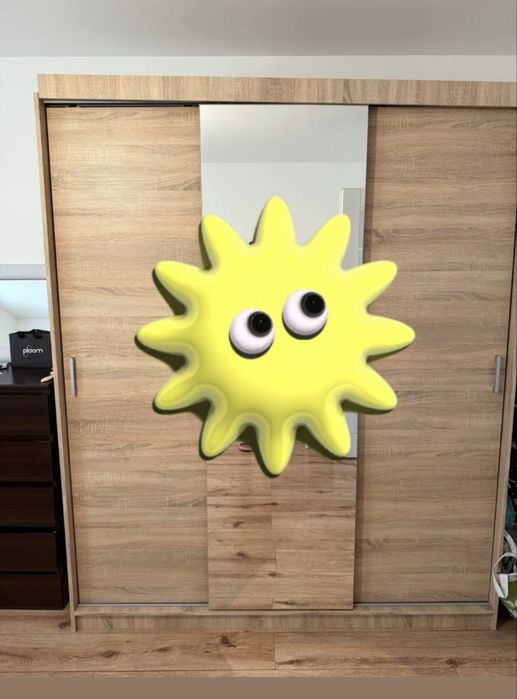 Szafa przesufana z lustrem