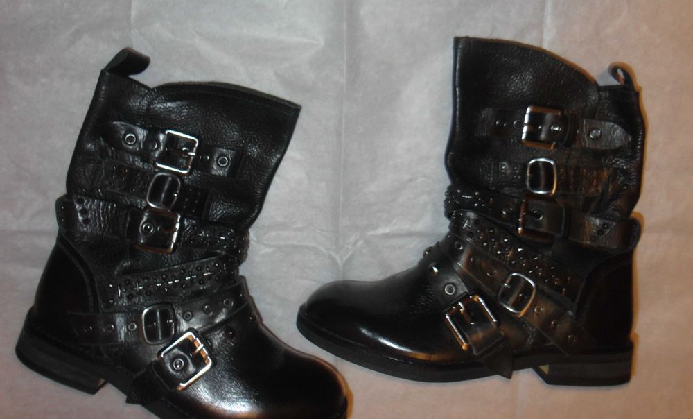 Botins em pele Mango