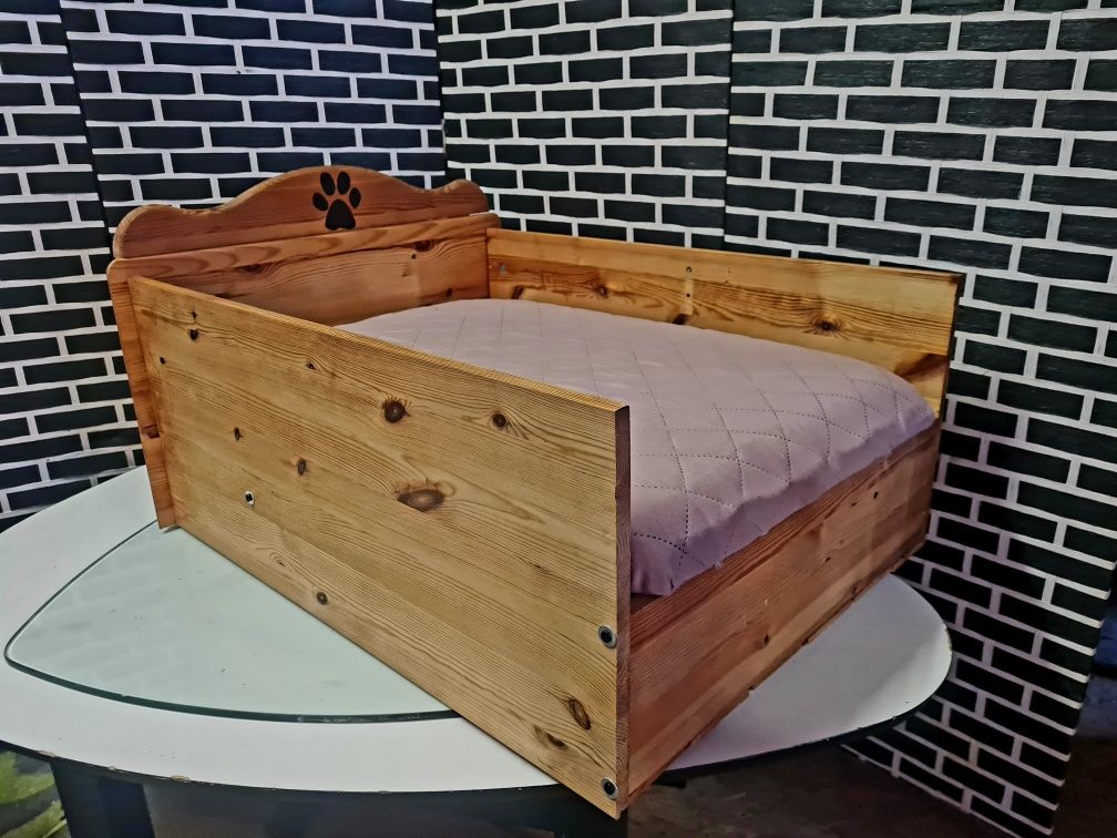 Legowisko kojec łóżko dla psa drewniane