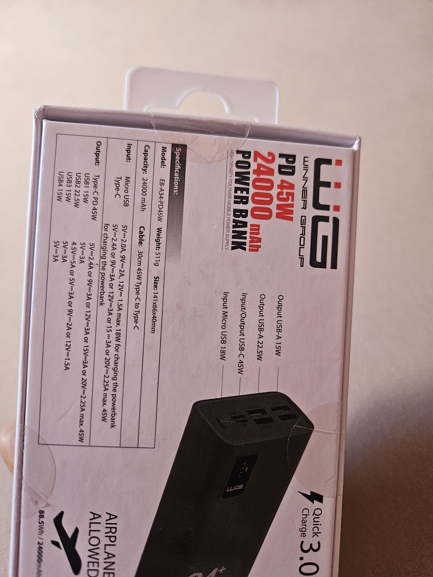 Powerbank 24000 mAh