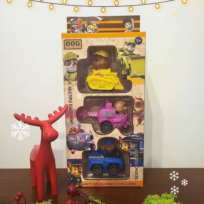Prezentowy zestaw zabawek na Święta MEMOS PSI PATROL chłopiec lat 4