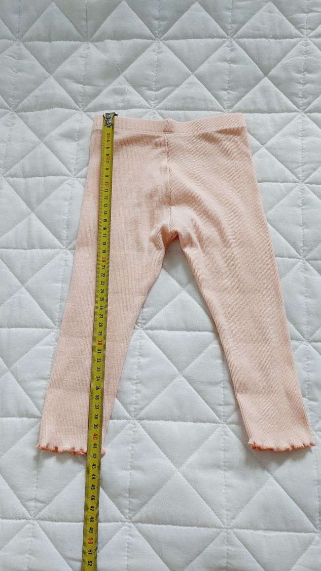 Legginsy prążkowane morelowe 86 M&S