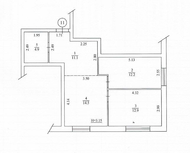 2 кім. квартира 55,6 м2 під ремонт/єОселя/ЖК Park Plaza/Чабани