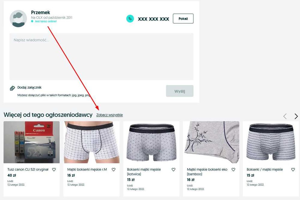 Majtki bokserki męskie