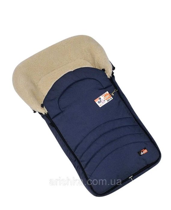 Зимовий конверт-чохол For Kids на овчині в коляску, на санки