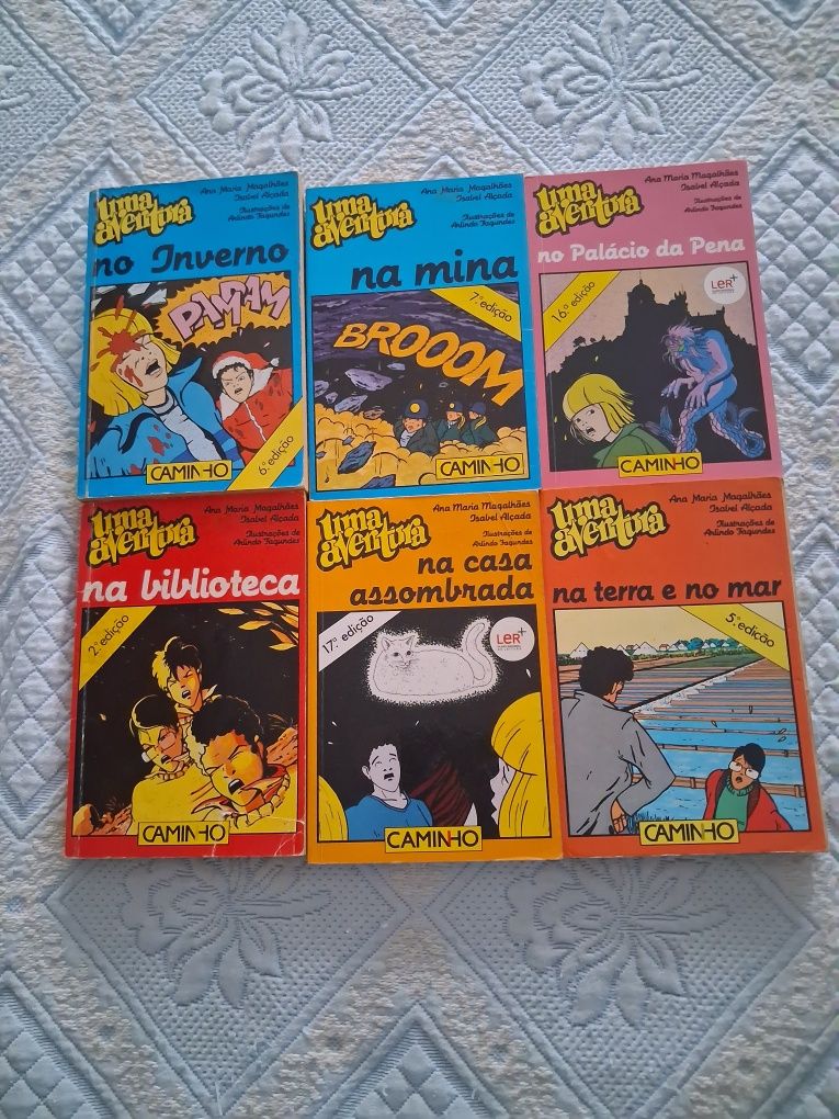 conjunto de livros Uma Aventura