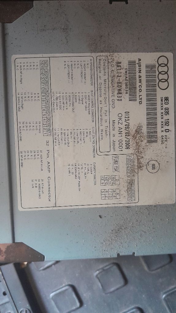 Radio audi a4b7 Navigator plus