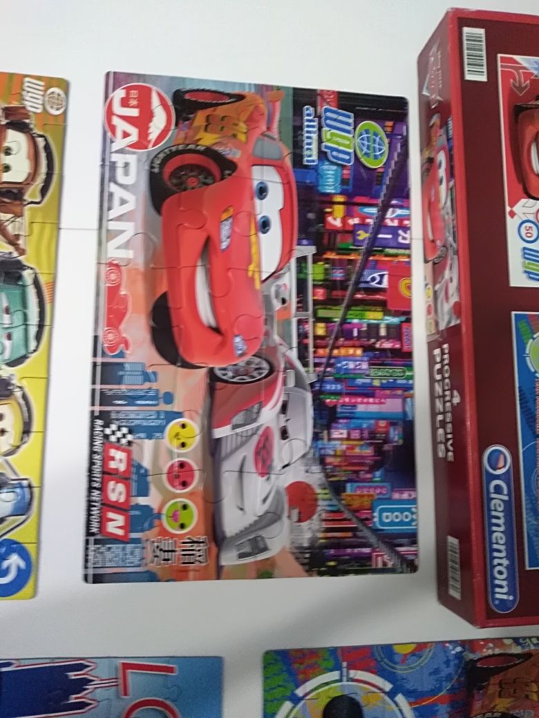 Puzzle Cars progresywne 4w1